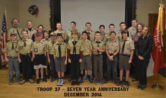 Boy Scouts and Girl Scouts on Fox Island